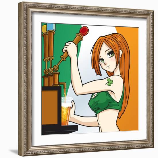 Irish Barmaid-Harry Briggs-Framed Giclee Print