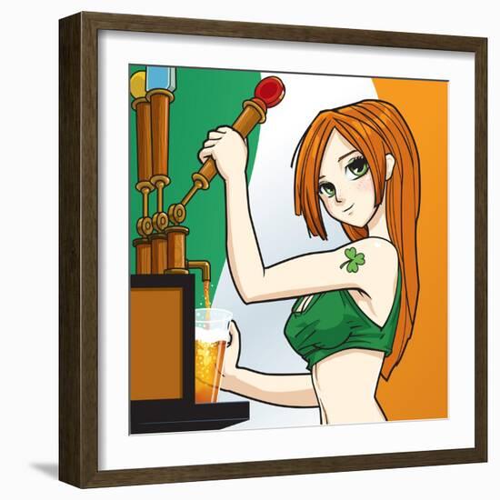 Irish Barmaid-Harry Briggs-Framed Giclee Print