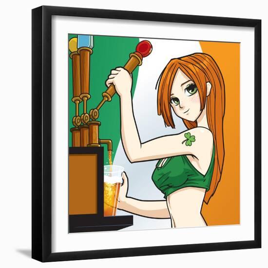 Irish Barmaid-Harry Briggs-Framed Giclee Print