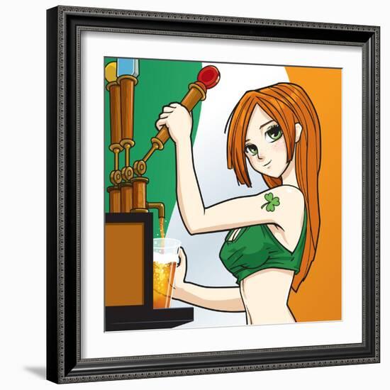 Irish Barmaid-Harry Briggs-Framed Giclee Print