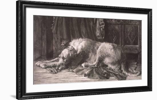 Irish Deerhound-Herbert Dicksee-Framed Premium Giclee Print