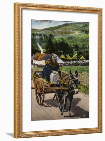 Irish Donkey Car-null-Framed Photographic Print