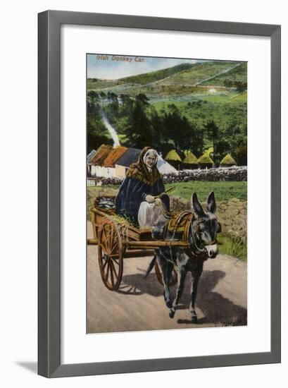 Irish Donkey Car-null-Framed Photographic Print
