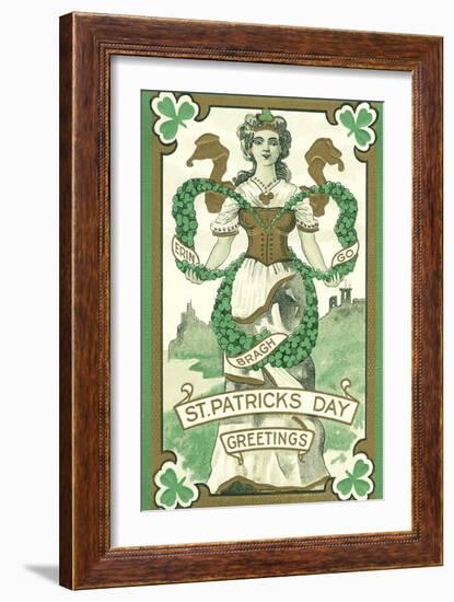 Irish Lass, Erin Go Bragh-null-Framed Art Print