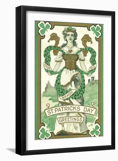 Irish Lass, Erin Go Bragh-null-Framed Art Print