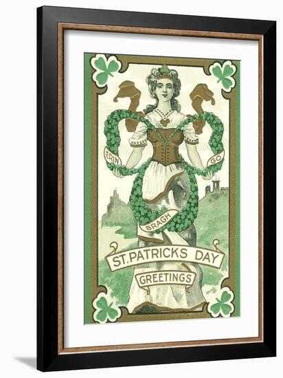 Irish Lass, Erin Go Bragh-null-Framed Art Print