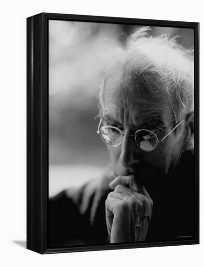 Irish Playwright Sean O'Casey at Home-Gjon Mili-Framed Premier Image Canvas