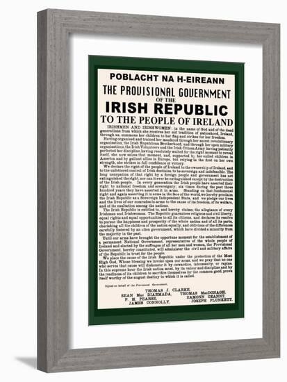 Irish Republic-null-Framed Art Print