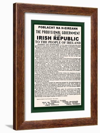 Irish Republic-null-Framed Art Print