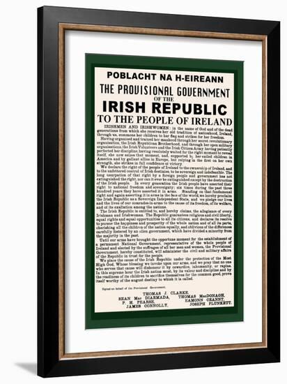 Irish Republic-null-Framed Art Print