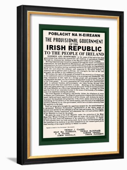 Irish Republic-null-Framed Art Print