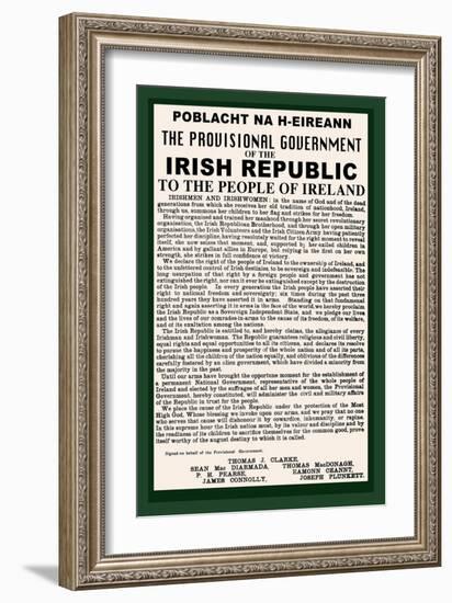 Irish Republic-null-Framed Art Print