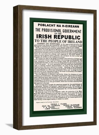 Irish Republic-null-Framed Art Print