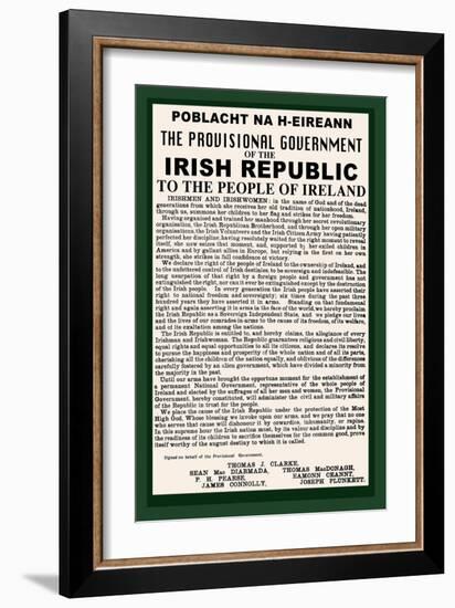 Irish Republic-null-Framed Art Print