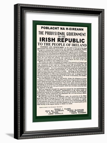 Irish Republic-null-Framed Art Print