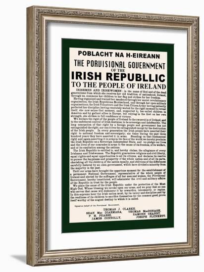 Irish Republic-null-Framed Art Print