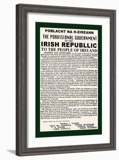 Irish Republic-null-Framed Art Print