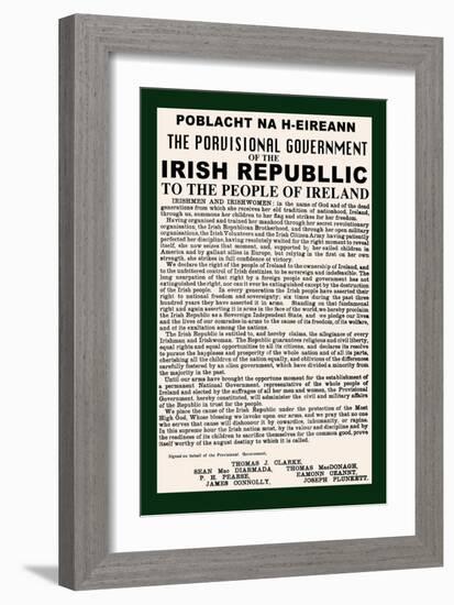 Irish Republic-null-Framed Art Print