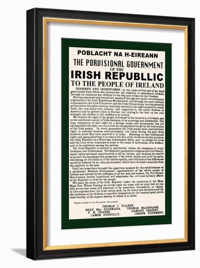 Irish Republic-null-Framed Art Print