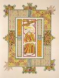 Saint Matthew, from a Facsimile Copy of the Book of Kells, Pub. by Day and Son-Irish School-Mounted Giclee Print