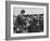 Irish Schoolchildren Waving Flag as They Greet President John F. Kennedy-John Dominis-Framed Photographic Print