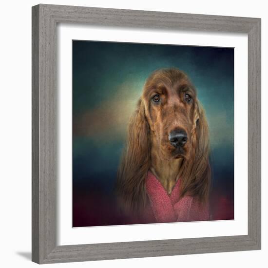 Irish Setter after a Swim-Jai Johnson-Framed Giclee Print