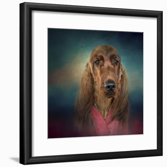 Irish Setter after a Swim-Jai Johnson-Framed Giclee Print