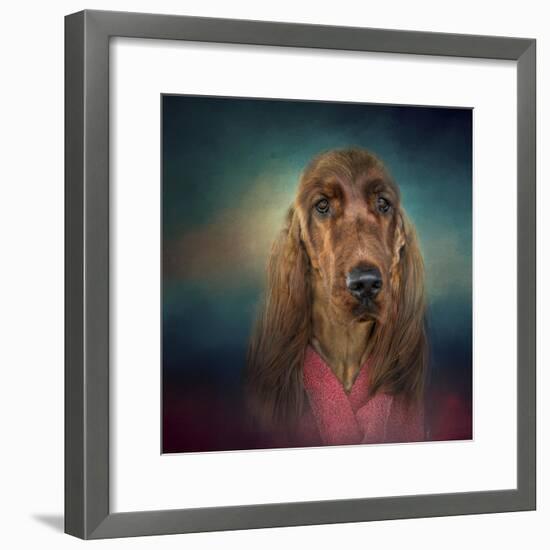 Irish Setter after a Swim-Jai Johnson-Framed Giclee Print