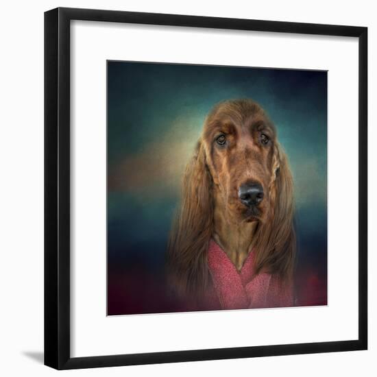 Irish Setter after a Swim-Jai Johnson-Framed Giclee Print