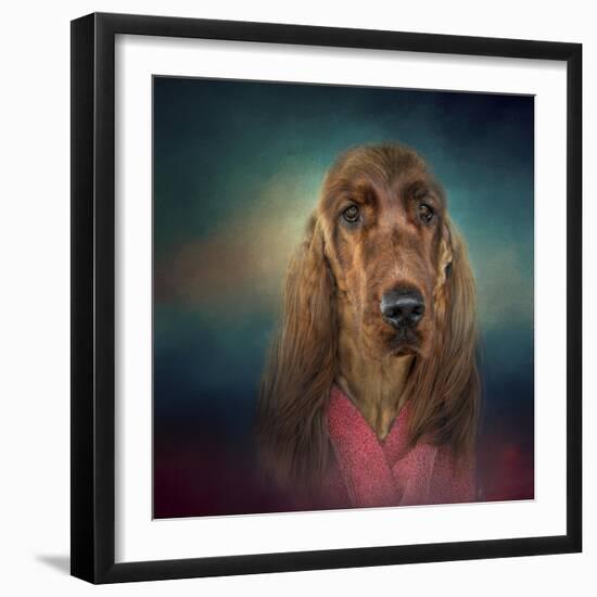 Irish Setter after a Swim-Jai Johnson-Framed Giclee Print