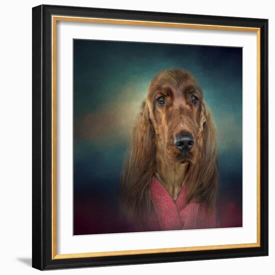 Irish Setter after a Swim-Jai Johnson-Framed Giclee Print