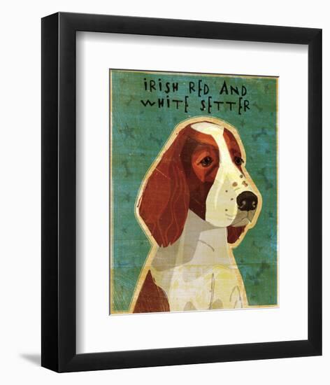 Irish Setter (Red & White)-John W^ Golden-Framed Art Print