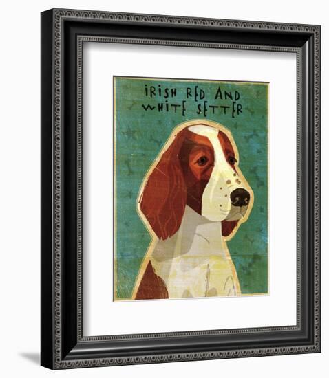 Irish Setter (Red & White)-John W^ Golden-Framed Art Print