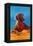 Irish Setter with Flowers-null-Framed Stretched Canvas