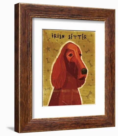 Irish Setter-John W^ Golden-Framed Art Print