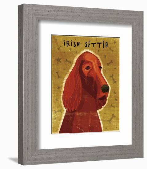 Irish Setter-John W^ Golden-Framed Art Print