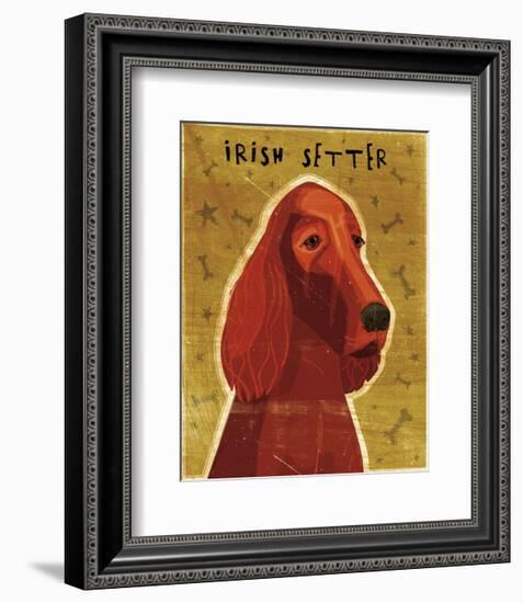 Irish Setter-John W^ Golden-Framed Art Print