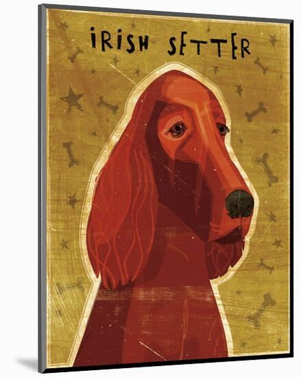 Irish Setter-John W^ Golden-Mounted Art Print