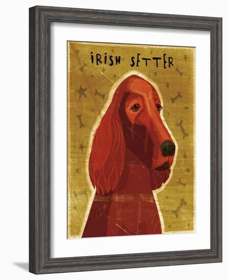 Irish Setter-John W Golden-Framed Premium Giclee Print