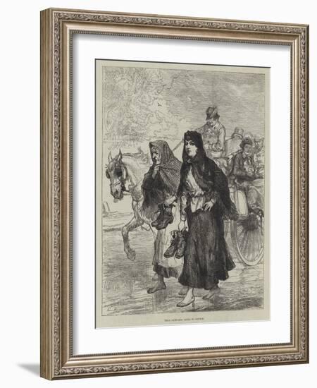 Irish Sketches, Going to Chruch-Charles Robinson-Framed Giclee Print