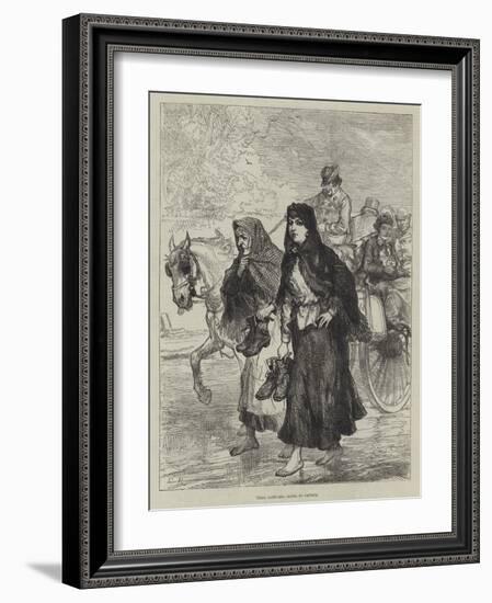 Irish Sketches, Going to Chruch-Charles Robinson-Framed Giclee Print