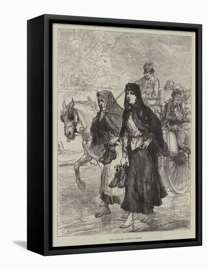 Irish Sketches, Going to Chruch-Charles Robinson-Framed Premier Image Canvas