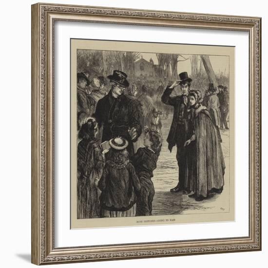 Irish Sketches, Going to Mass-Francis S. Walker-Framed Giclee Print