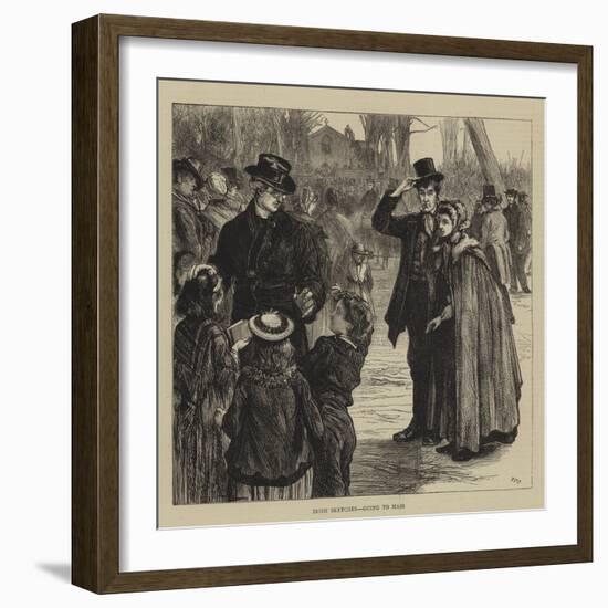 Irish Sketches, Going to Mass-Francis S. Walker-Framed Giclee Print