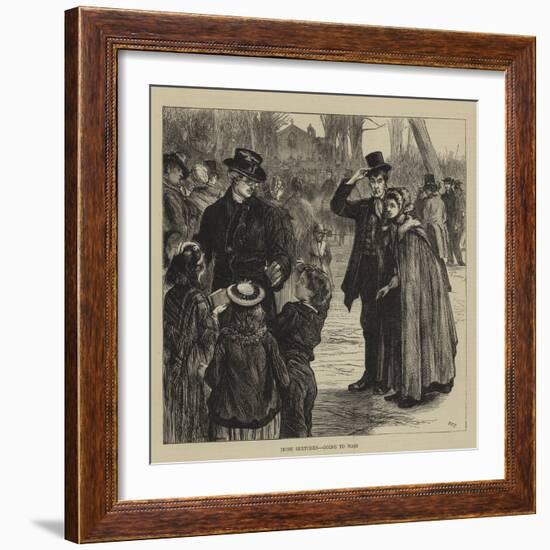 Irish Sketches, Going to Mass-Francis S. Walker-Framed Giclee Print