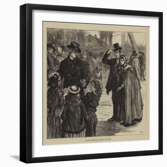 Irish Sketches, Going to Mass-Francis S. Walker-Framed Giclee Print