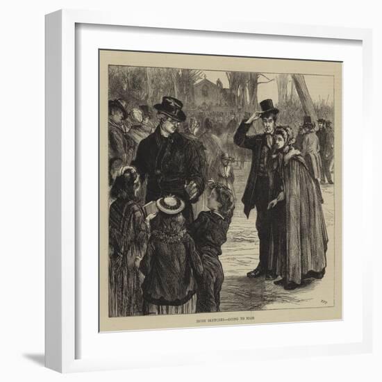 Irish Sketches, Going to Mass-Francis S. Walker-Framed Giclee Print