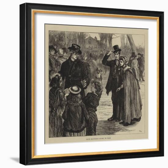 Irish Sketches, Going to Mass-Francis S. Walker-Framed Giclee Print