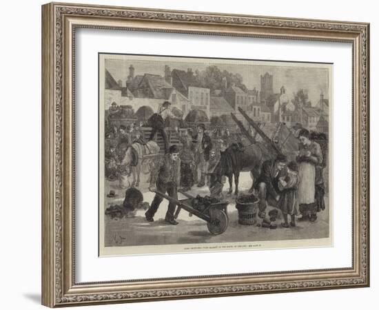 Irish Sketches, Turf Market in the South of Ireland-null-Framed Giclee Print