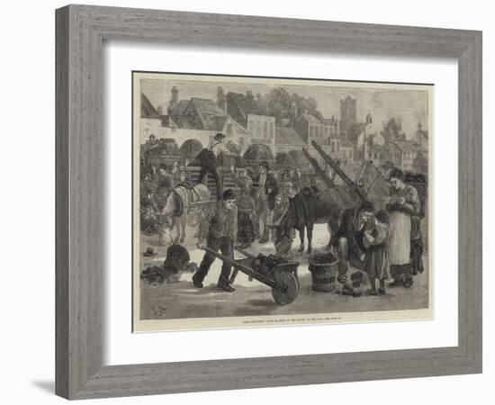 Irish Sketches, Turf Market in the South of Ireland-null-Framed Giclee Print